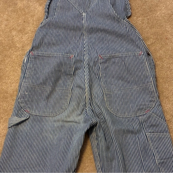 Dickies Overalls Blue and White Striped - Picture 4 of 8